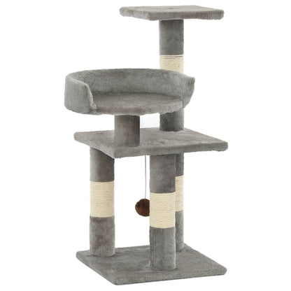 Vidaxl Rascador Para Gatos Con Postes De Sisal 65 Cm Gris_0