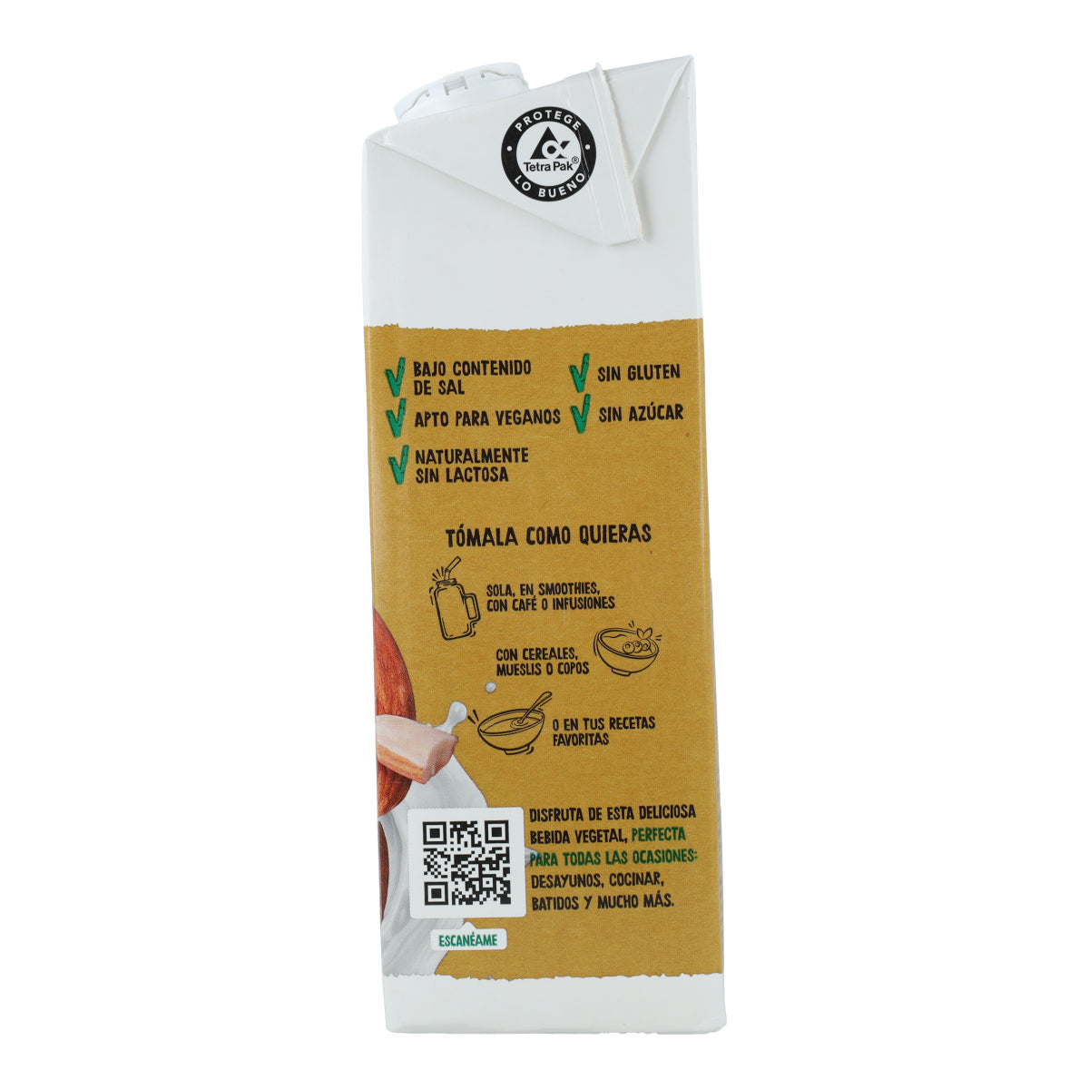 Bebida Vegetal De Almendra 0% Azúcar Bio, 1L Ecocesta
