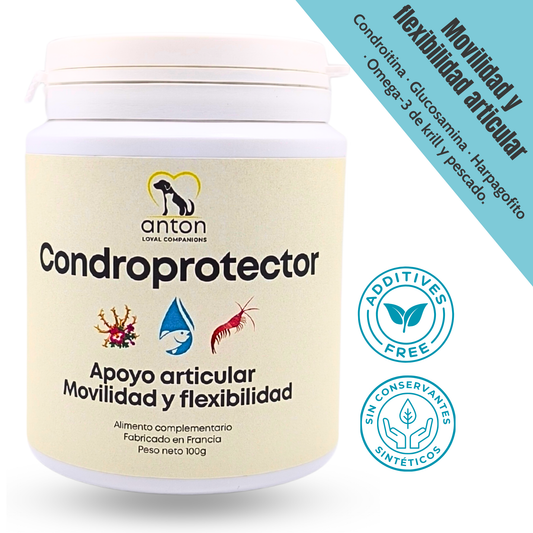 Suplemento natural para la movilidad articular de perros y gatos – Condroprotector 100 g_0