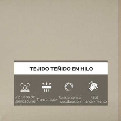 Outsunny Conjunto De Cojines Para Sillas De Comedor 47x47x7 Cm Beige_3