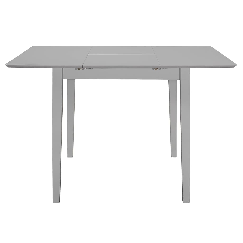 Mesa De Comedor Extensible Gris (80-120)x80x74 Cm Mdf_2