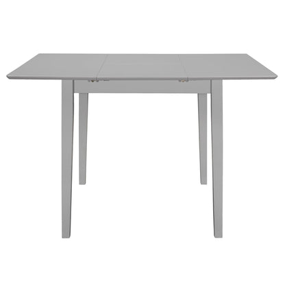 Mesa De Comedor Extensible Gris (80-120)x80x74 Cm Mdf_2