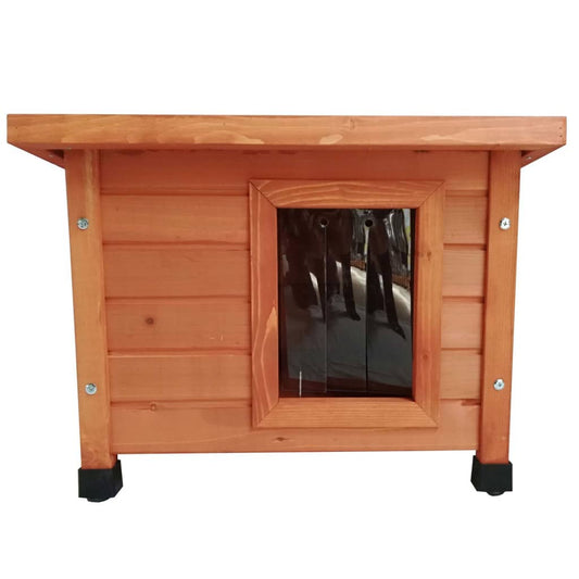 @pet Casa De Exterior Para Gatos Madera Marrón 57x45x43 Cm_0