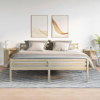 Mesita Noche 2 Uds Madera Ingeniería Roble Sonoma 46,5x29x61 Cm_1