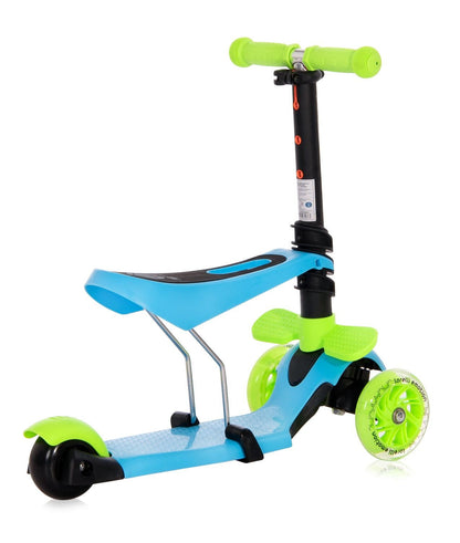 Patinete Infantil Con Asiento Y Respaldo Smart Plus Blue+green_2