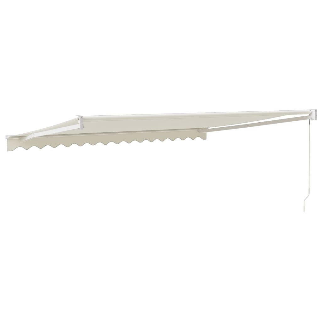 Toldo Retráctil Aluminio Y Tela Color Crema 4,5x3 M_4