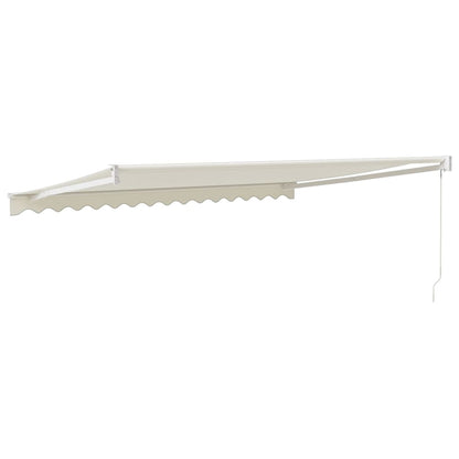Toldo Retráctil Aluminio Y Tela Color Crema 4x3 M_4