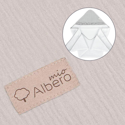 Maxicapa De Baño Para Bebés Cotton Color Gris