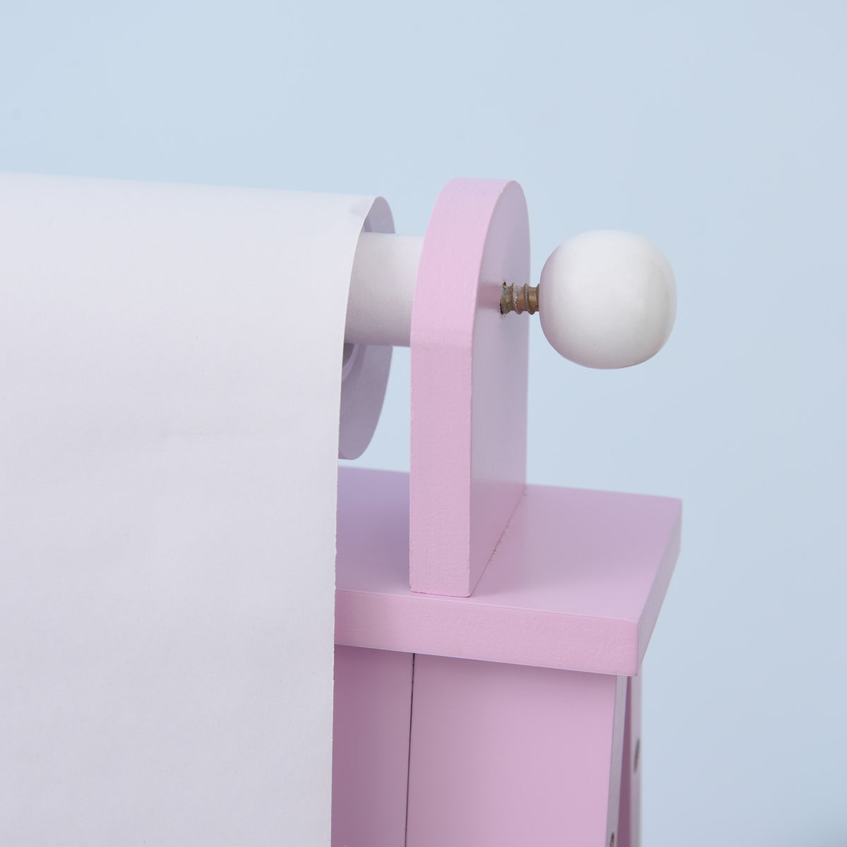 Cavalete Infantil Homcom Mdf, Tecido Não Tecido Rosa 58,5x50,5x118 Cm_3