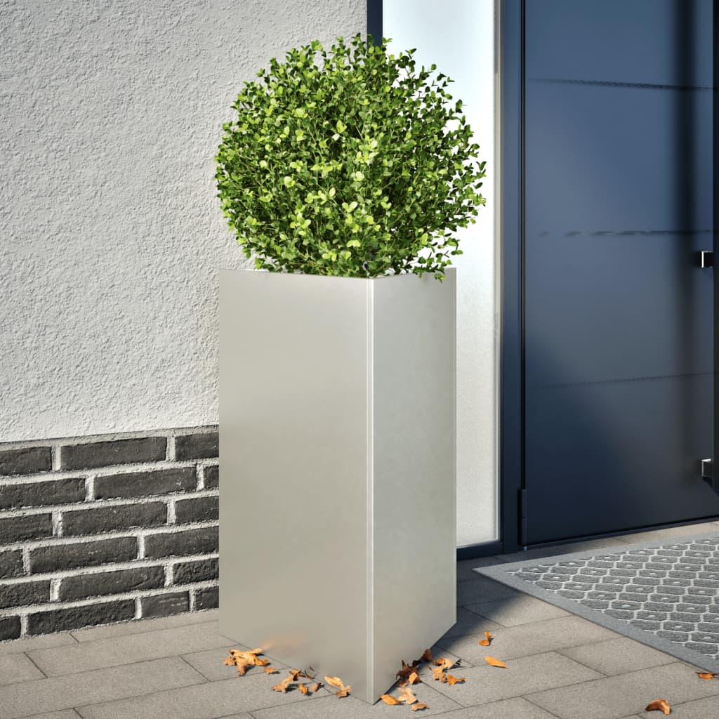 Jardinera Triangular De Acero Inoxidable 50x43x75 Cm_1