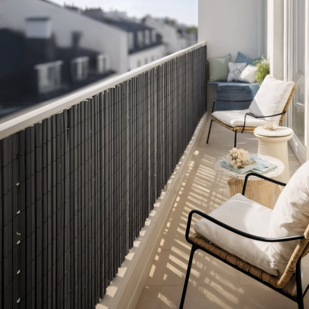 Cañizo Pvc Doble Cara 20 Mm Surfcane 20 Mm 2x3 Negro Nortene_5