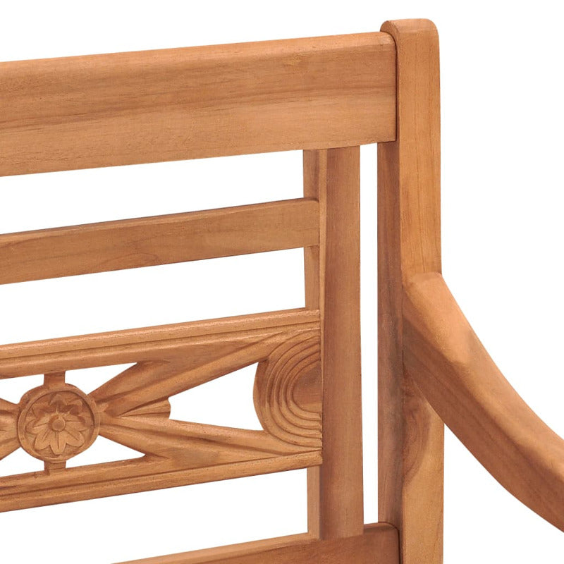 Vidaxl Sillas Batavia 2 Uds Madera Maciza Teca Con Cojines Gris Oscuro_5