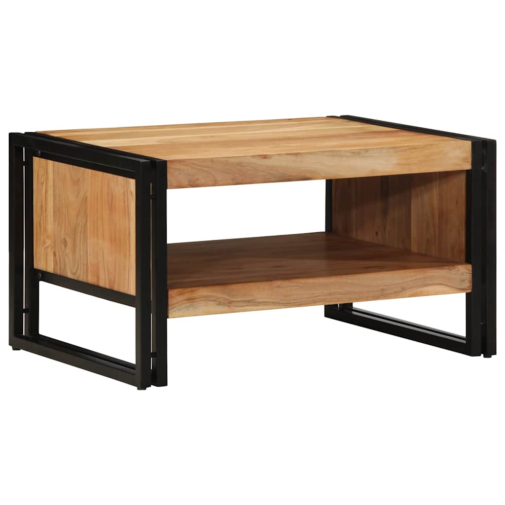 Mesa De Centro Madera Maciza De Acacia 70x50x38 Cm_0