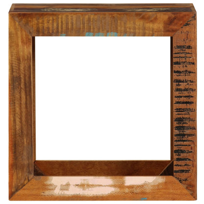 Taburete De Madera Maciza Reciclada 40x30x40 Cm_0