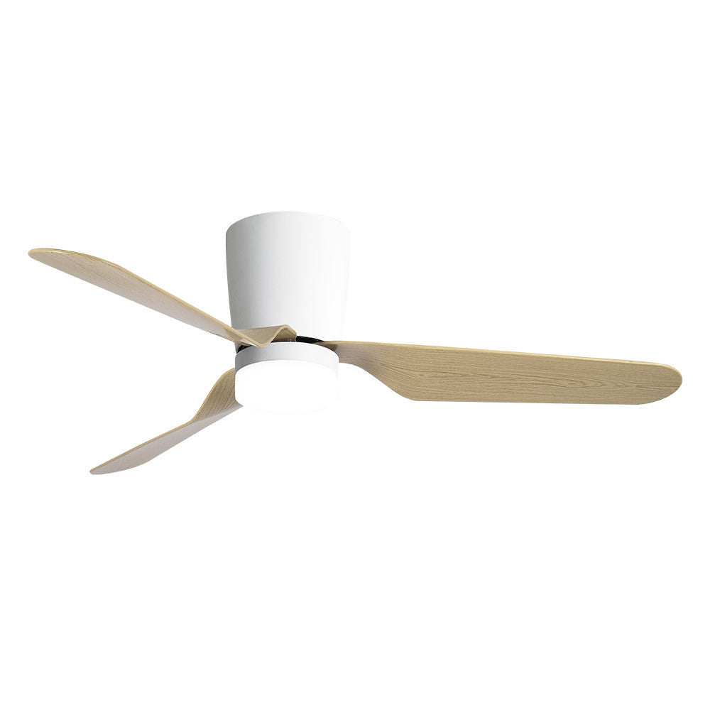 Ventilador 18w Dc Kochi Blanco 3 Aspas Haya 6 Vel 3000-4000-6000k Remoto+temporizador 132 D 2025_1