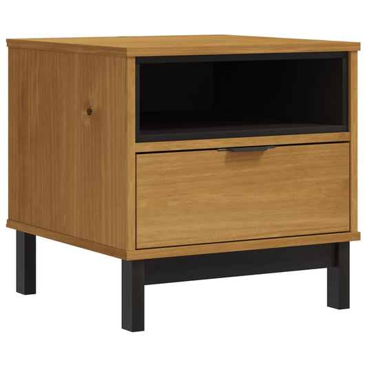 Mesa Auxiliar Flam Madera Maciza De Pino 50x50x50 Cm_0