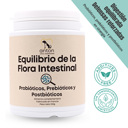 Suplemento natural para la digestión y microbiota de perros y gatos – Equilibrio de la Flora Intestinal 100 g_0