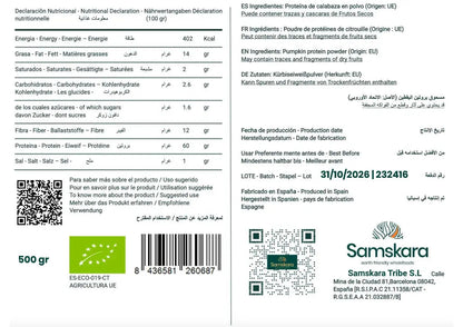 Proteína De Calabaza Bio - 1kg (2 X 500g Envases Retail) | Proteína Vegetal Ecológica Vegana Para Batidos Y Repostería_2