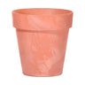 Maceta Cube Beton Effect 1,2l., Dimensiones (mm) 140x140x124, Color Terracota
