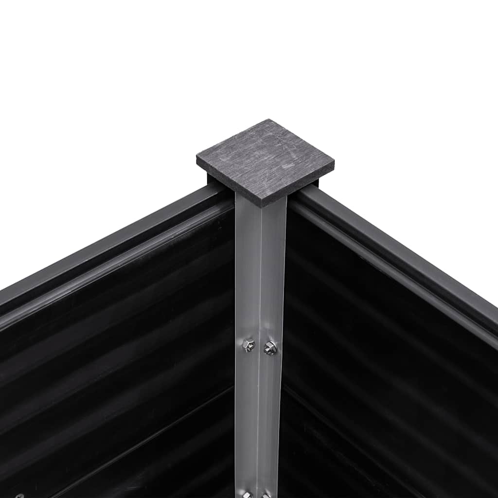 Arriate Elevado De Jardín Wpc Gris 200x50x54 Cm_4