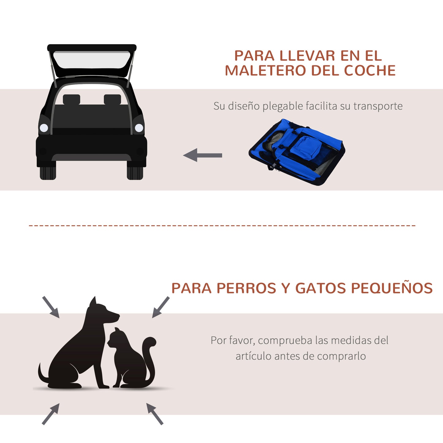 Pawhut Transportin Tubo Acero 3 Entradas + Asa Y Correa Hombro Acolchado Perros_5