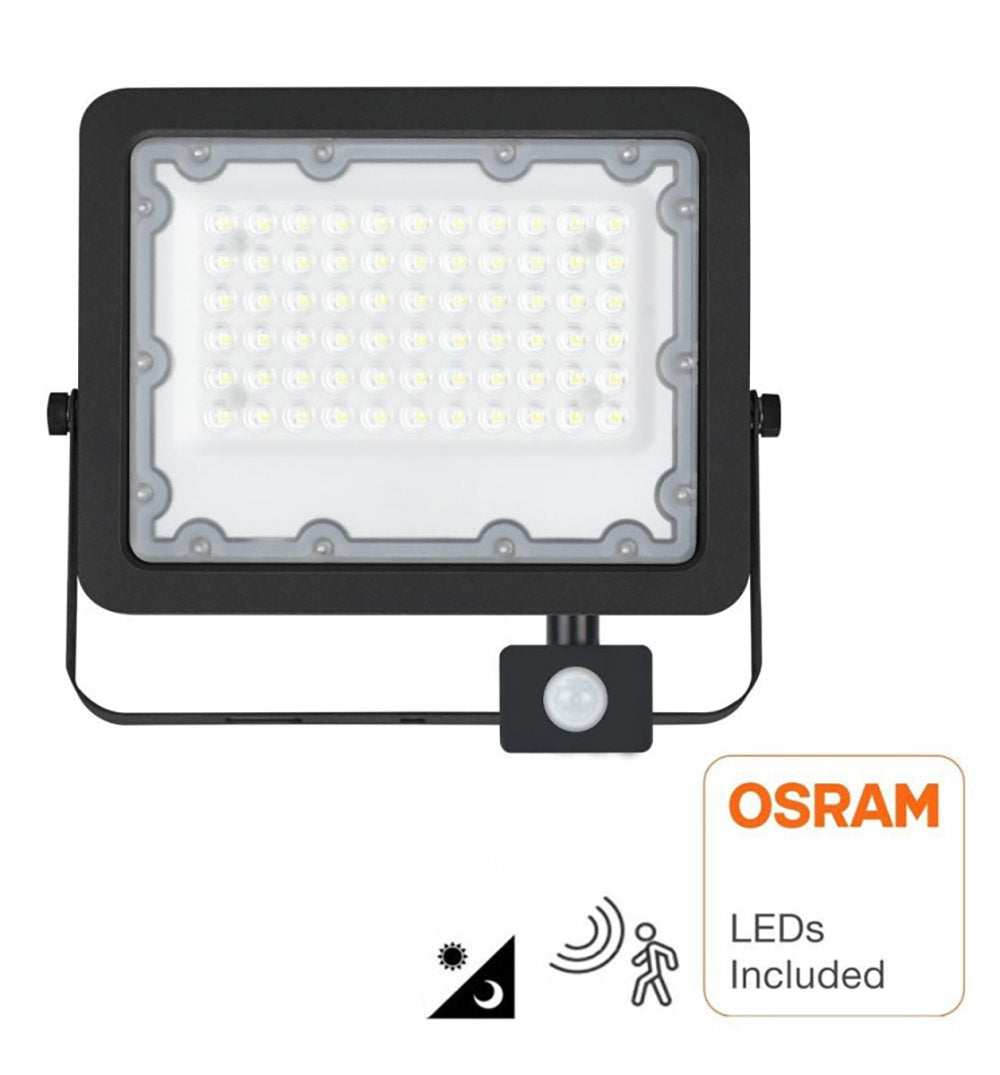 Proyector Led Chipled Osram Excel, 50w Con Sensor Movimiento Y Luminosidad Pir, Blanco Neutro_3