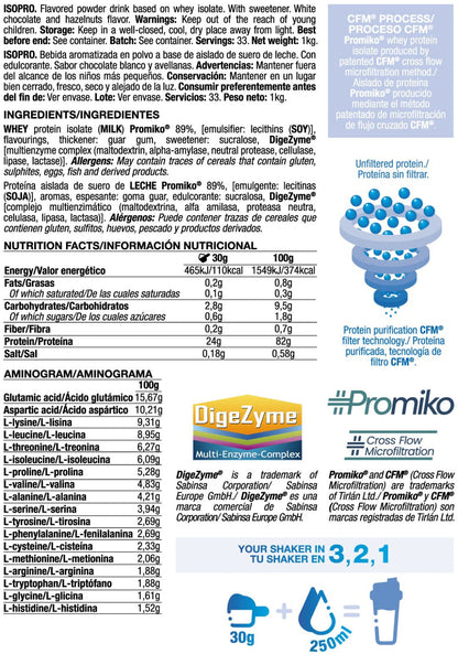 Isopro Cfm - 1kg - Crema Blanca De Avellanas Tostadas - Proteína De Aislado De Suero Isolate - Quamtrax_5