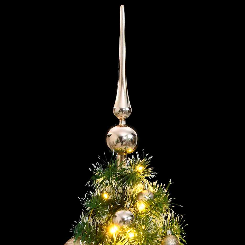 Vidaxl Árbol De Navidad Artificial Con 150 Leds Bolas Y Nieve 150 Cm_1