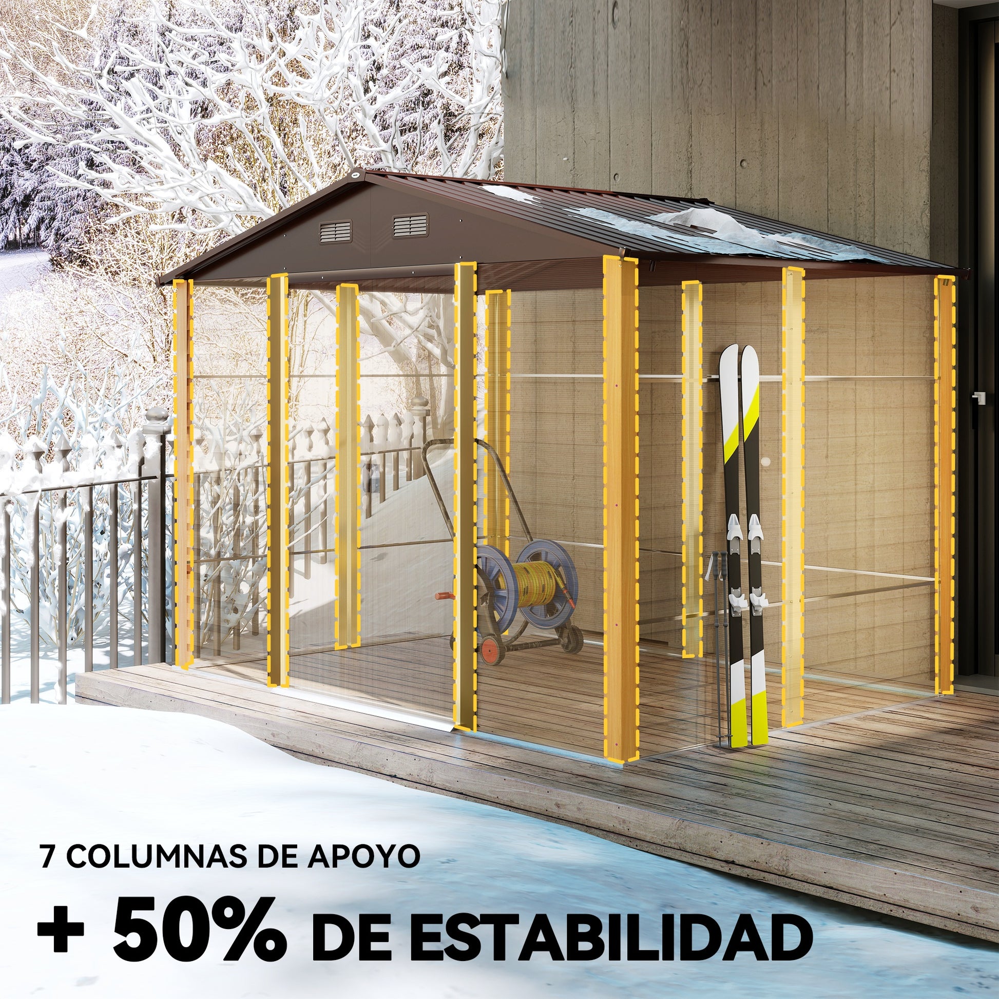 Outsunny Caseta De Jardín Exterior 4_4