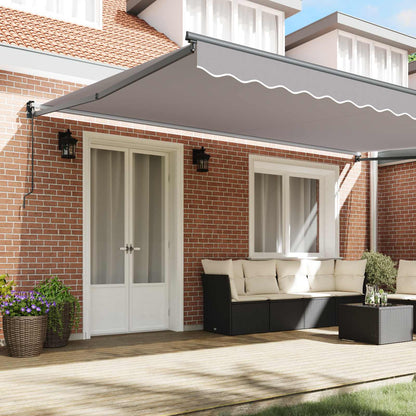 Toldo Retráctil Gris Claro 500 X 300 X 165 Cm_2