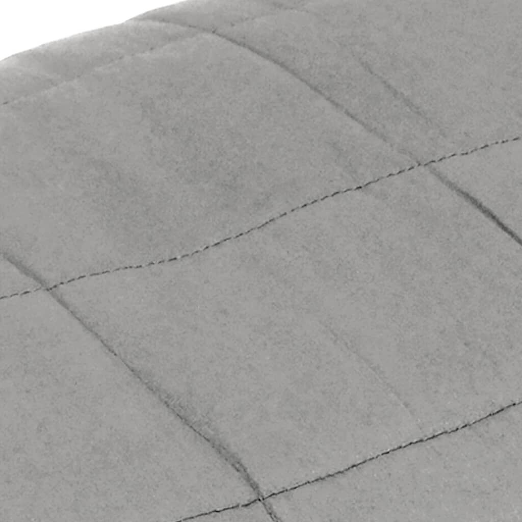 Vidaxl Manta Con Peso Tela Gris 220x240 Cm 15 Kg_3