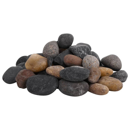 Vidaxl Guijarros Pulidos Colores Mezclados 25 Kg 5-8 Cm_0