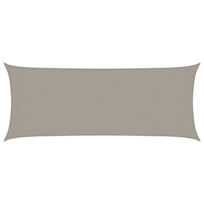 Vidaxl Toldo De Vela Rectangular Hdpe Gris Claro 160 G/m² 2x5 M_0