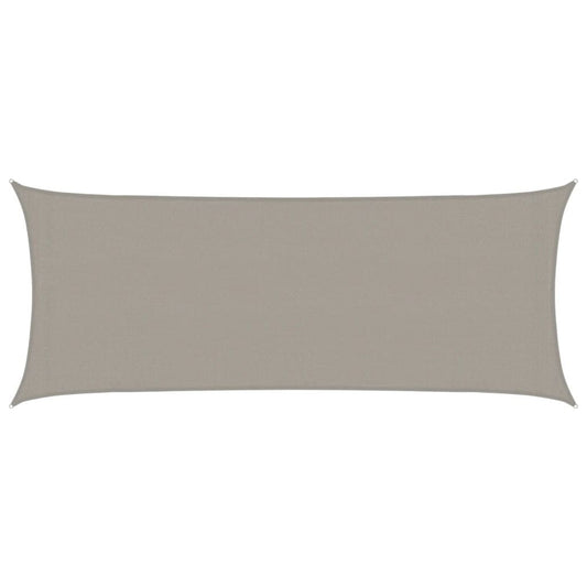 Vidaxl Toldo De Vela Rectangular Hdpe Gris Claro 160 G/m² 2x5 M_0