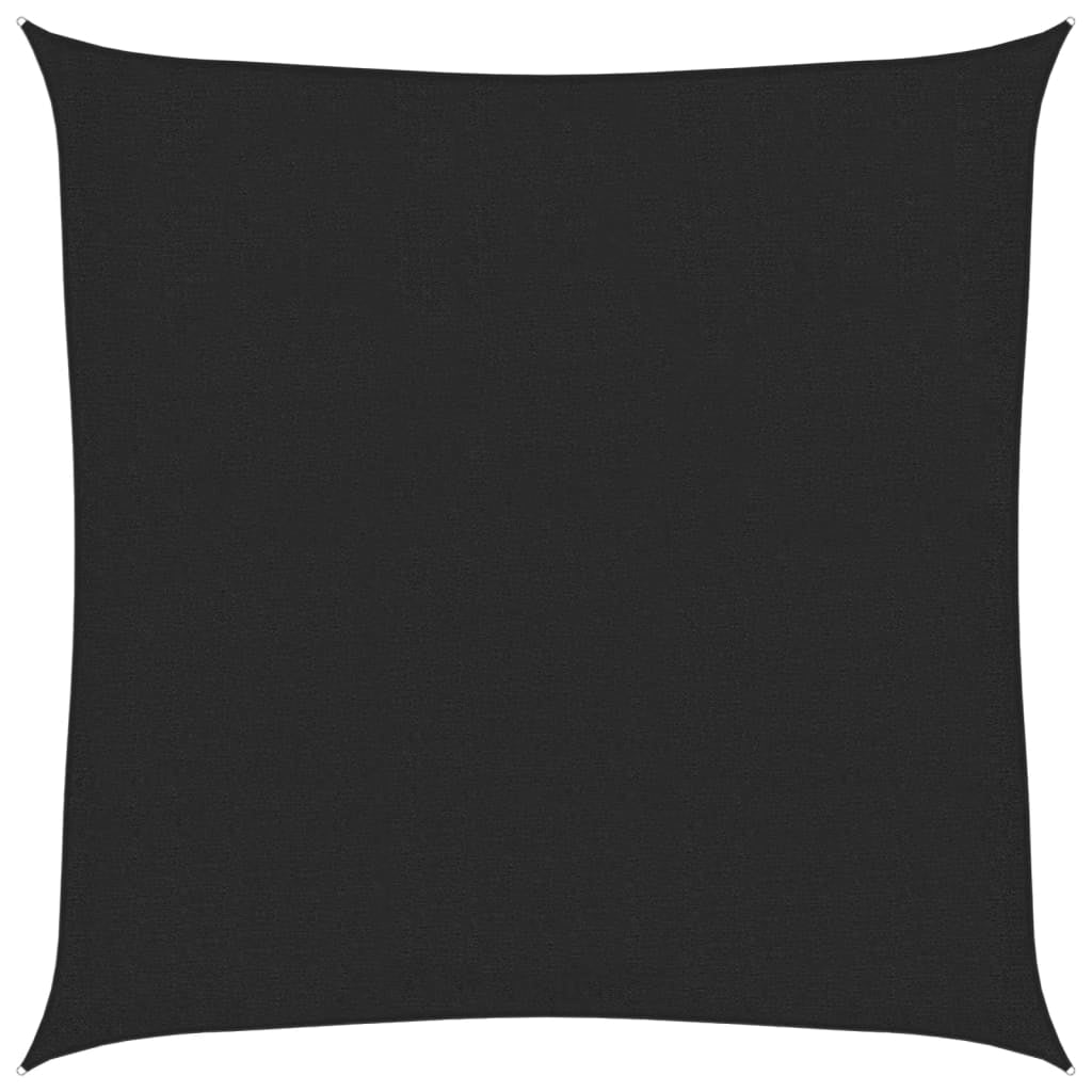 Vidaxl Toldo De Vela Hdpe Negro 160 G/m² 3,6x3,6 M_0