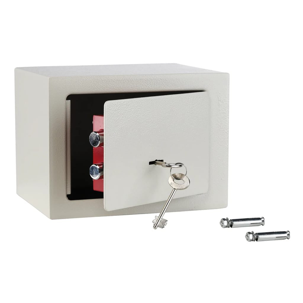 Hi Caja Fuerte De Hotel Con 2 Llaves Acero Blanco 23x17x17 Cm_0
