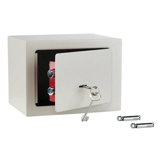 Hi Caja Fuerte De Hotel Con 2 Llaves Acero Blanco 23x17x17 Cm_0