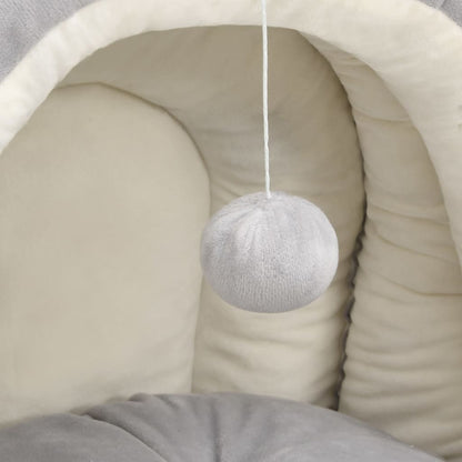 Vidaxl Cama Para Gatos Color Crema Y Gris 40x40x35 Cm_5