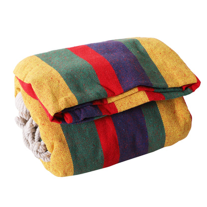 Outsunny Hamaca Para Jardín Camping 210x150 Cm Carga 180 Kg Rayas_3