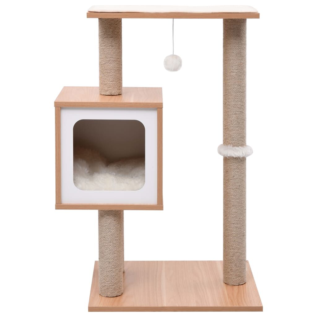 Vidaxl Rascador Para Gatos Con Alfombra Rascadora De Sisal 82 Cm_1