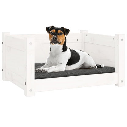 Cama Para Perros Madera Maciza De Pino Blanco 55,5x45,5x28 Cm / Vetonek_4