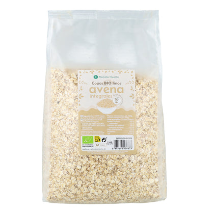 Pack 4x Copos de avena finos Sin Gluten ECO Planeta Huerto 1,5 kg