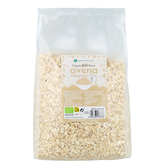 Copos de avena finos Sin Gluten ECO Planeta Huerto 1,5 kg