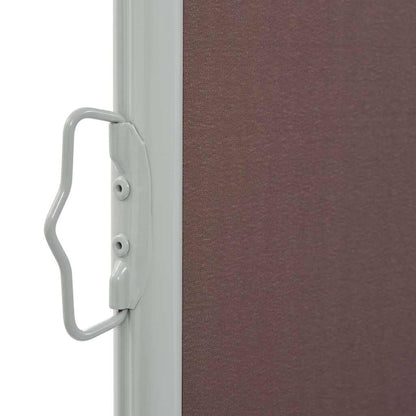 Vidaxl Toldo Lateral Retráctil De Jardín Marrón 100x300 Cm_4