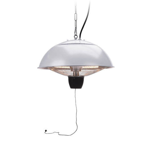 Well Home Calefactor De Patio Modelo Colgante Revestimiento Plata 45x45x35cm