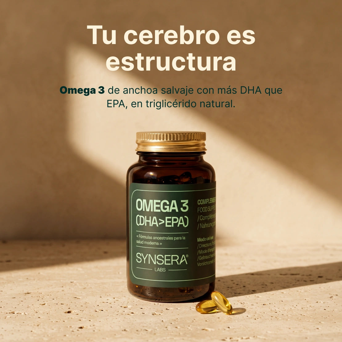 Pack 3 Botes Omega 3 (dha > Epa) 90 Cápsulas Synsera Labs_4