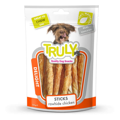 Snack Para Perro Palito De Vacuno Con Pollo Truly 12 Bolsas X 85gr 12x85gr_1