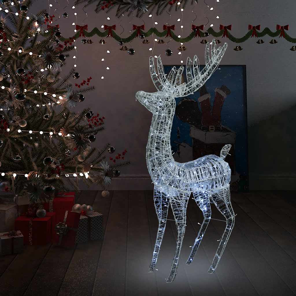 Vidaxl Reno Navideño Acrílico Xxl 250 Leds Blanco Frío 180 Cm_1