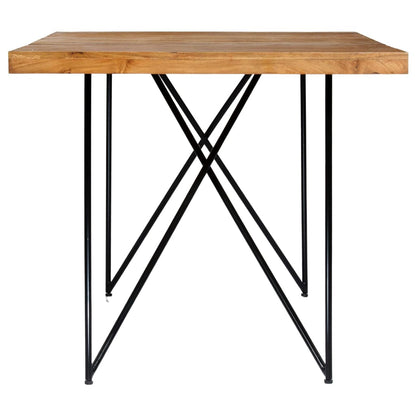Mesa De Comedor De Madera Maciza De Acacia 180x90x76 Cm_1