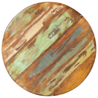 Mesa De Centro De Madera Maciza Reciclada Ø68x43 Cm_2